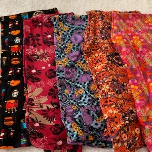 5 Pairs Lularoe Leggings Bundle Size tc